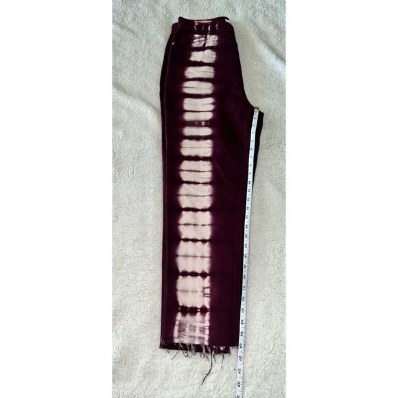 PACSUN Eco Raspberry Tie Dye High Waisted Straight Leg Jeans - size 30 - G1 - Picture 9 of 9